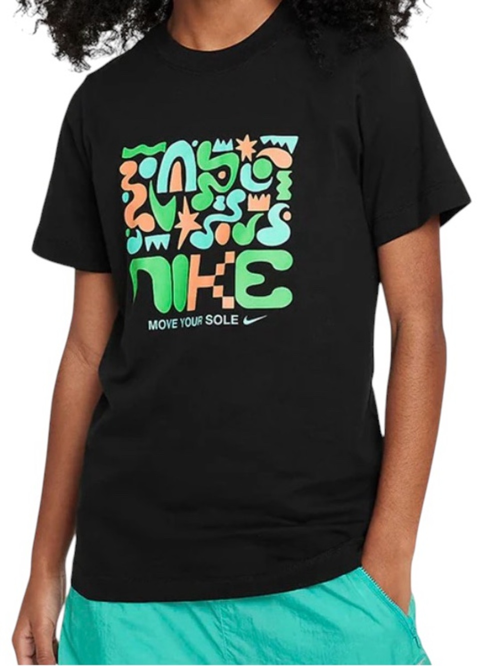 Nike Girl’s Dance T Shirt Black Medium Move Your Sole